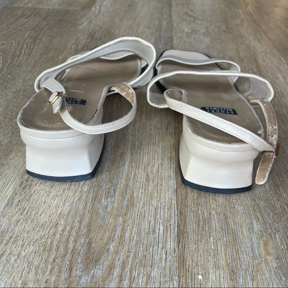 Stuart Weitzman Chunky Square-Toe Slingbacks - Picture 3 of 10